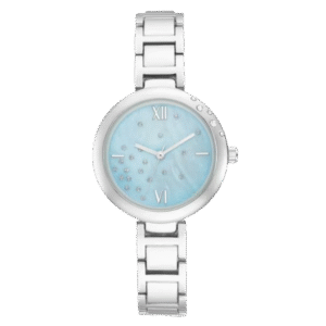 Women's White Analog Watch with Modern Design